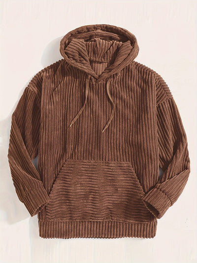 BRAM | PULLOVER MIT KAPUZE AUS CORD