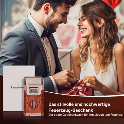 CigarCraft™ - Alles-in-einem Jetflammenanzünder mit integriertem Schneidwerkzeug V-Schnitt [Letzter Tag Rabatt]