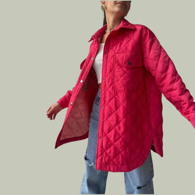 Amal | Klassische Steppjacke mit Druckknöpfen für Damen