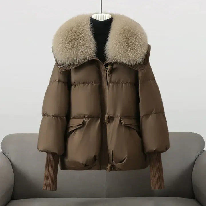 HANNAH | Luxuriöse Winterjacke mit Pelzkragen