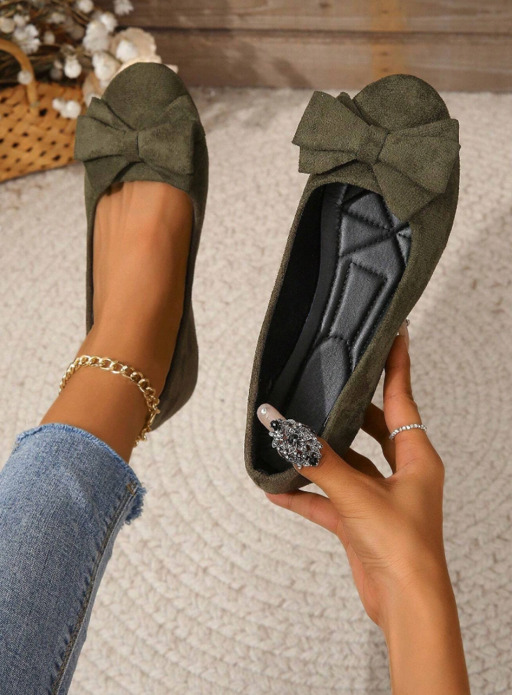 Mocarra | Flache Damenschuhe mit runder Spitze