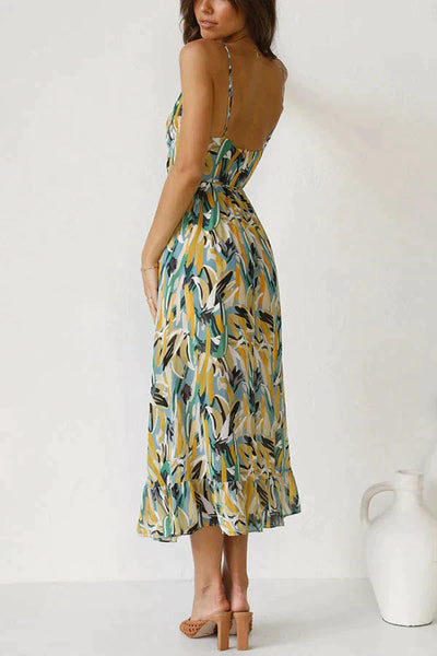 Buntes Midikleid für Damen – Angelika