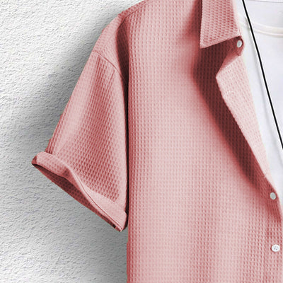 Landon - Elegantes & Komfortables Herren Hemd im Waffel-Strickmuster