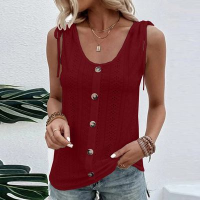 DEBELLE - Legiertes Tanktop mit Knöpfen für Frauen
