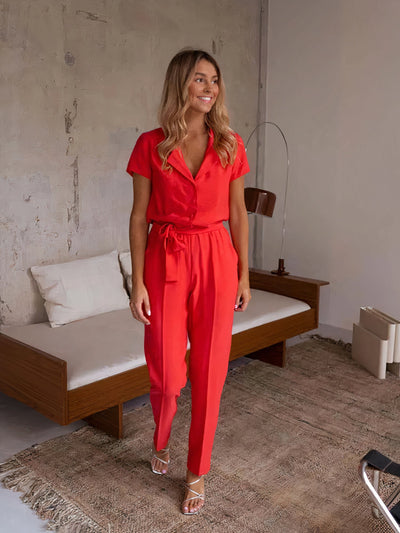 Mckenna - Eleganter Jumpsuit mit Gürtel