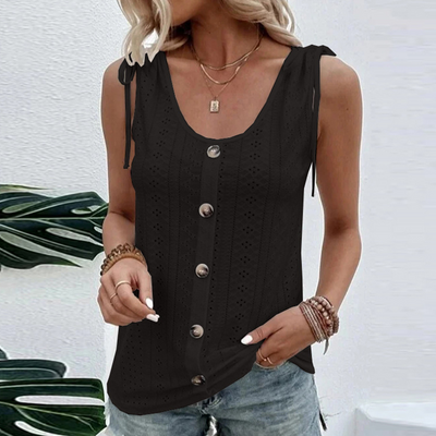 DEBELLE - Legiertes Tanktop mit Knöpfen für Frauen