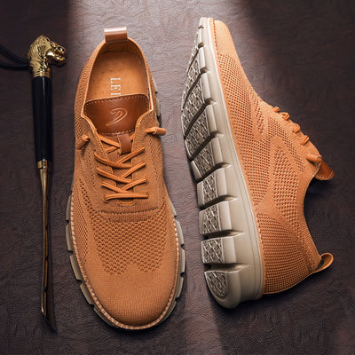 Harris - Karamellfarbene Strick-Sneaker für Herren