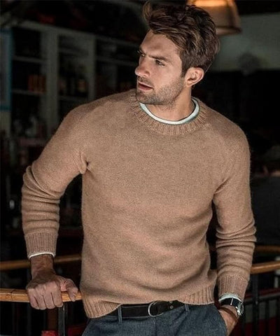Brock - Stylischer baumwoll-pullover für herren (italienisches design)