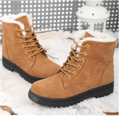 Mocarra | Rutschfeste Stiefel mit Fleecefutter und Schnürsenkeln