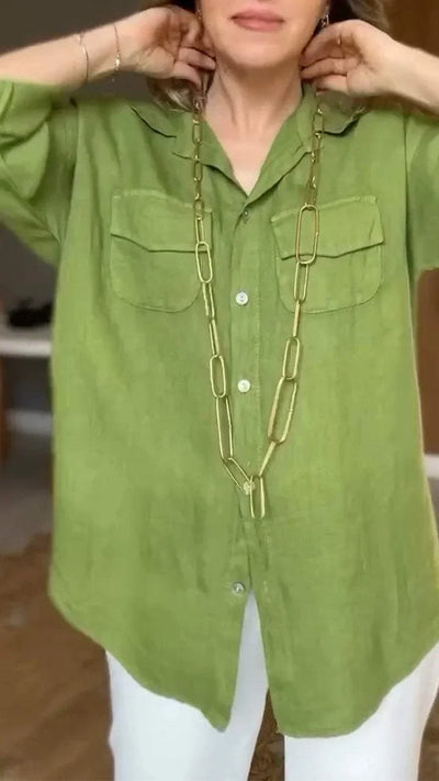 Mocarra | Sommer Revers Atmungsaktiv Langarmshirt