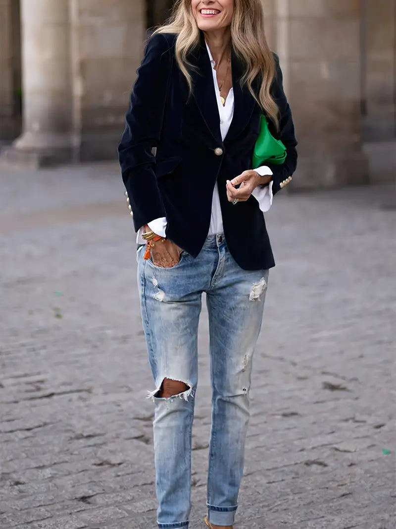 Nomiki | Stylischer Damenblazer für Herbst und Winter