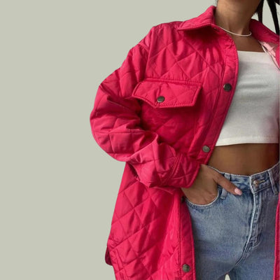 Amal | Klassische Steppjacke mit Druckknöpfen für Damen
