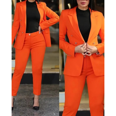 Griselda - Set aus Blazer und Hose mit zwei Knöpfen für formelle Anlässe