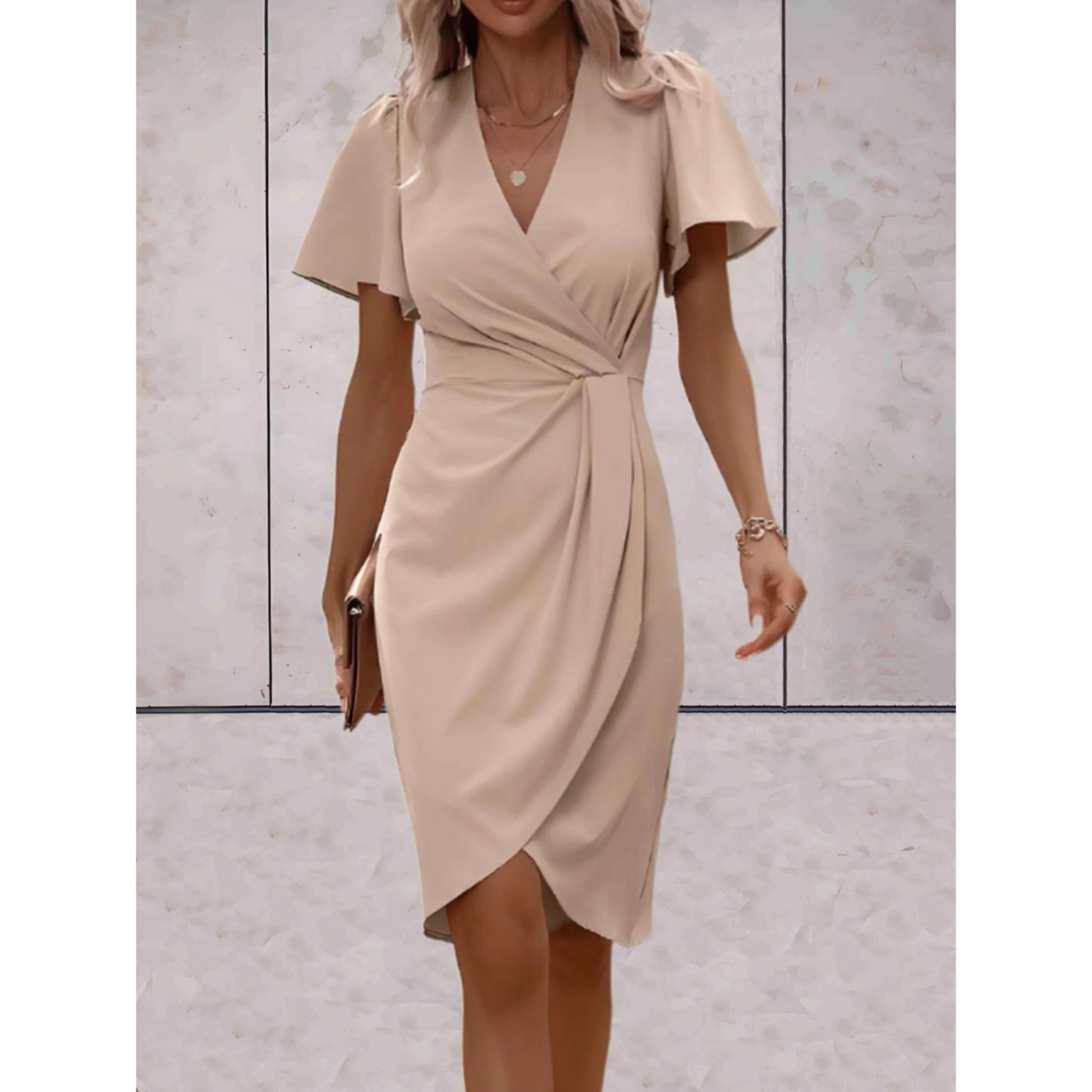 Laura – Sommerchic Drapierter Kleid