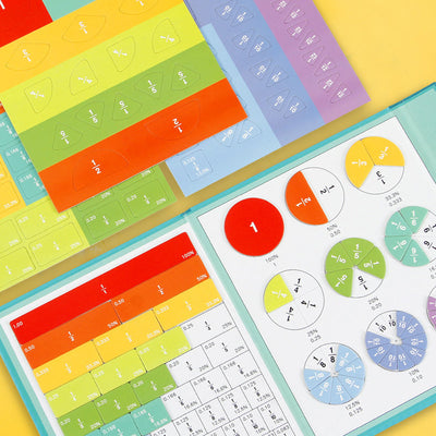 MatheKid™ - Magnetic Fraction Educational Puzzle - Lernen Sie Mathe auf spielerische Art! [Letzter Tag Rabatt]