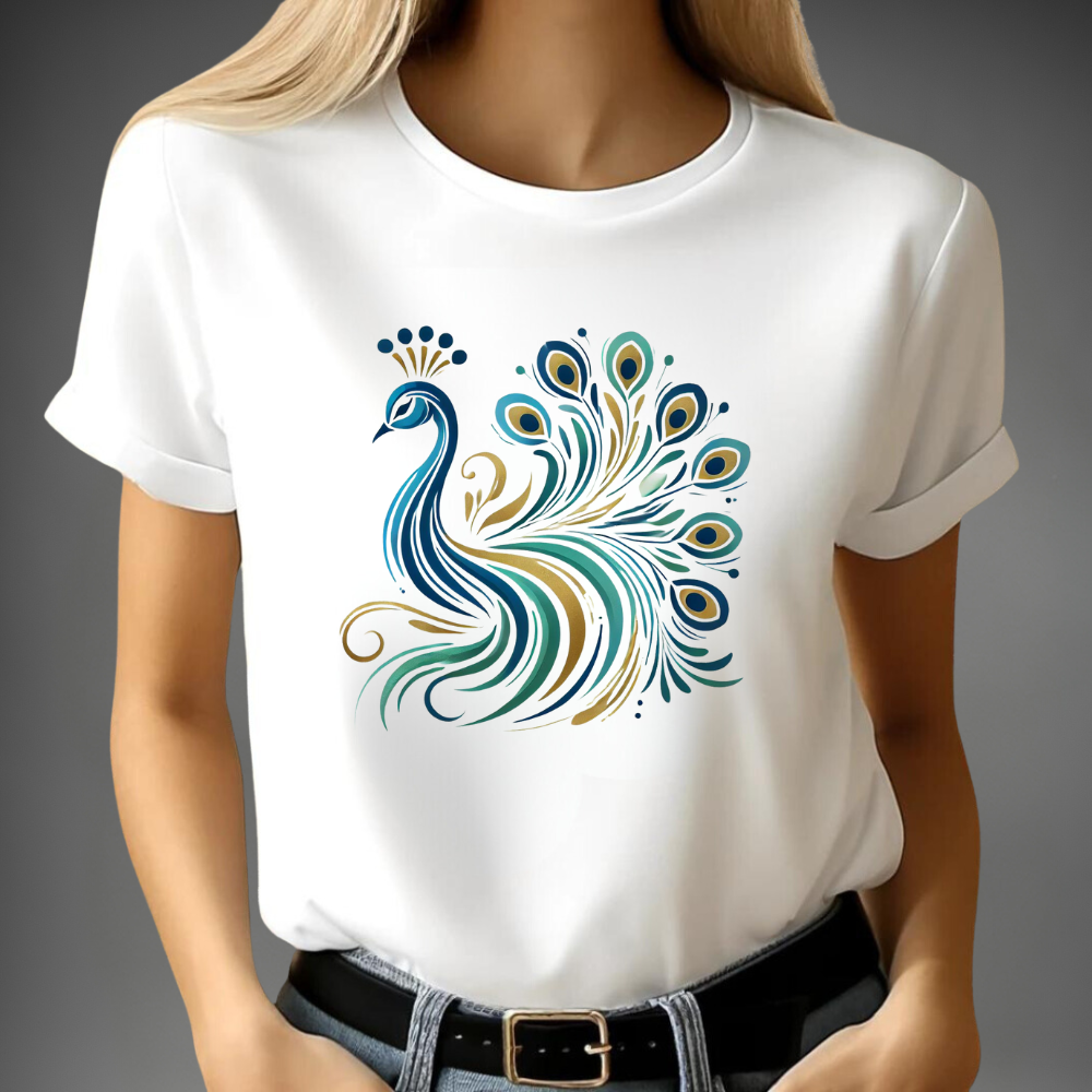 Majestätischer Pfau T-Shirt
