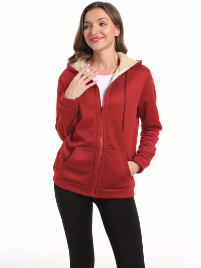 Madison | Plüsch Warmer Hoodie aus Samt für Herbst und Winter