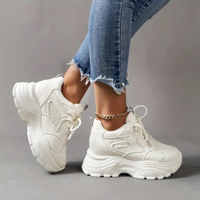Mocarra | Weiße Klobige Plateau-Sneakers