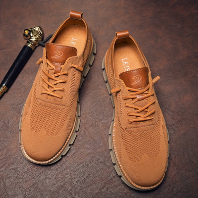 Harris - Karamellfarbene Strick-Sneaker für Herren