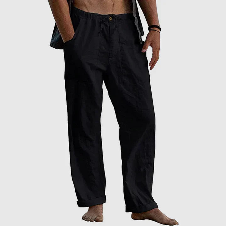 Clarkson - Lässige Leinenhose für den Sommer atmungsaktiv & bequem