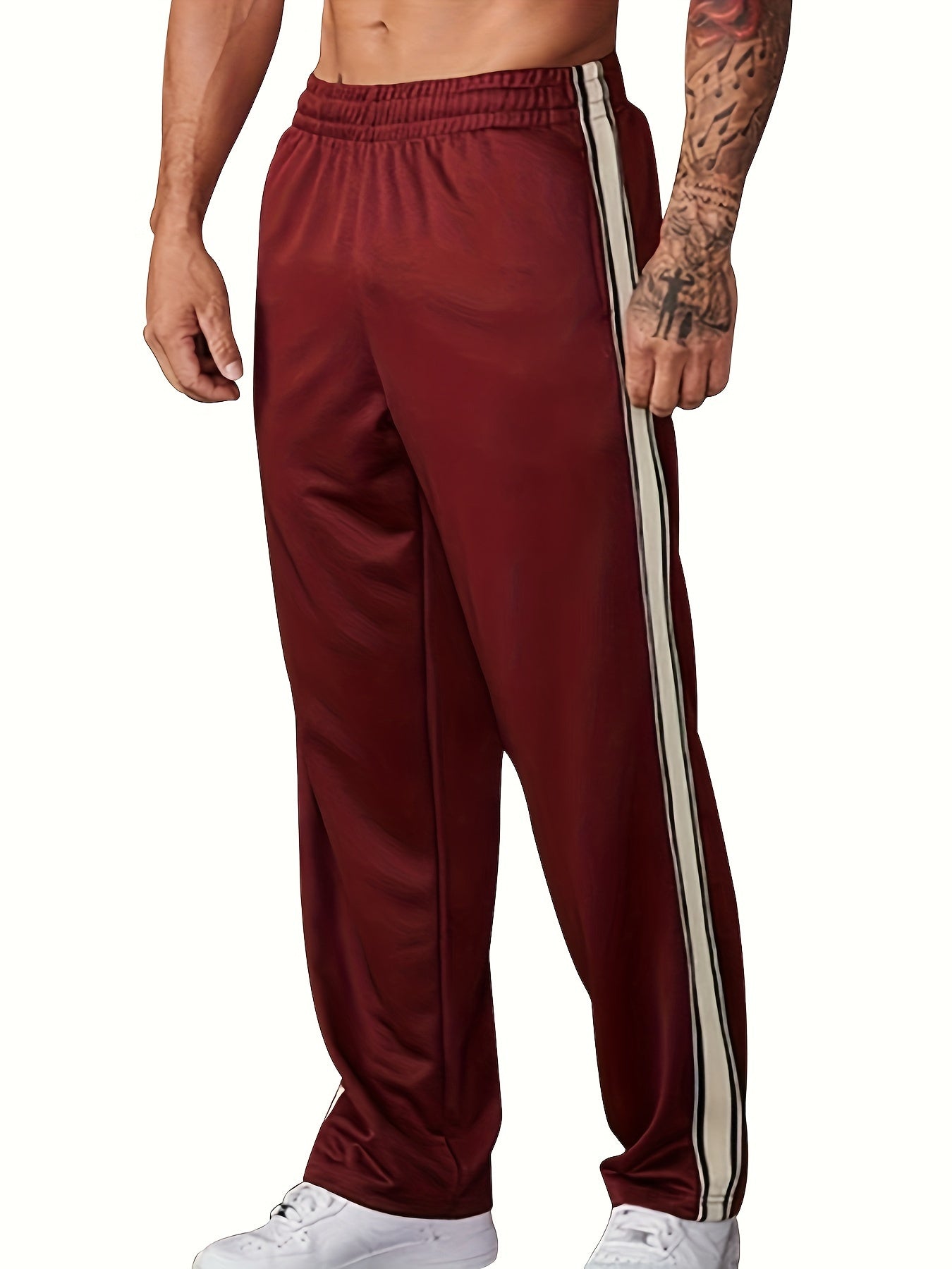 Wilson - Herren Sommer-Sporthose mit Seitlichem Streifen