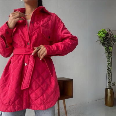 Amal | Klassische Steppjacke mit Druckknöpfen für Damen