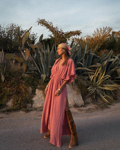 Mocarra | Stylish Solide Farbe Strand Cover-up Kleid Frauen