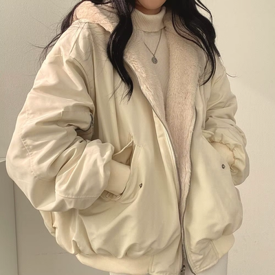Athena - Oversize-Winterjacke mit Teddyfutter