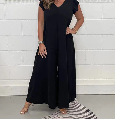Mocarra | Neu Gerüschter Jumpsuit mit weitem Bein