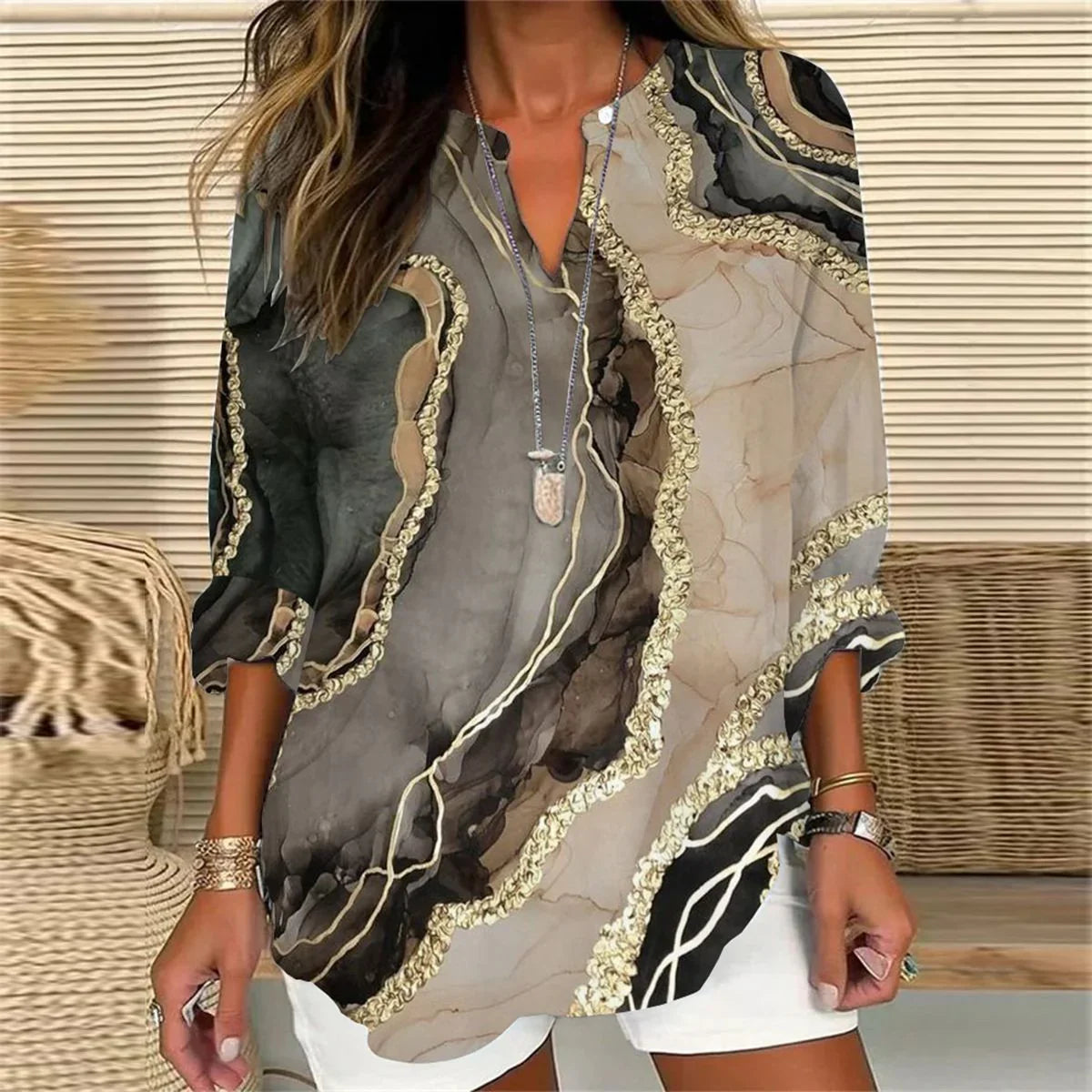 RetroGlanz Gold Top