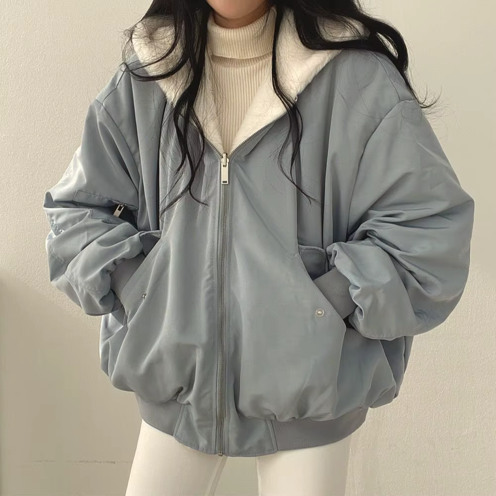 Athena - Oversize-Winterjacke mit Teddyfutter