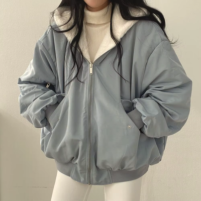Athena - Oversize-Winterjacke mit Teddyfutter