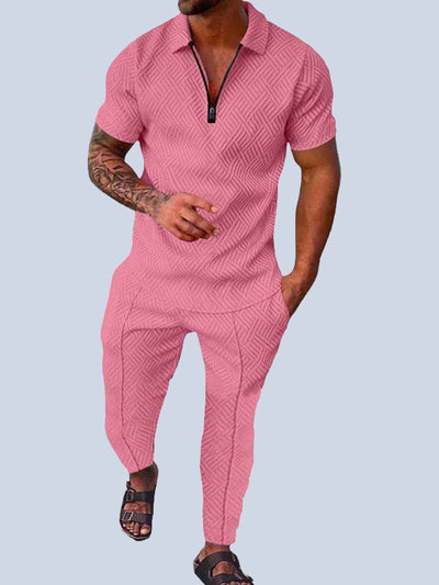 Anton - Schwarzes Set aus Oberteil und Hose