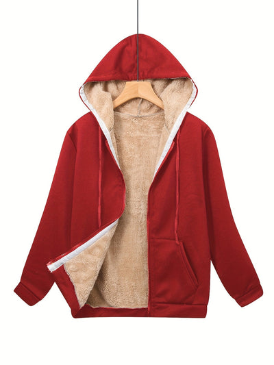 Madison | Plüsch Warmer Hoodie aus Samt für Herbst und Winter
