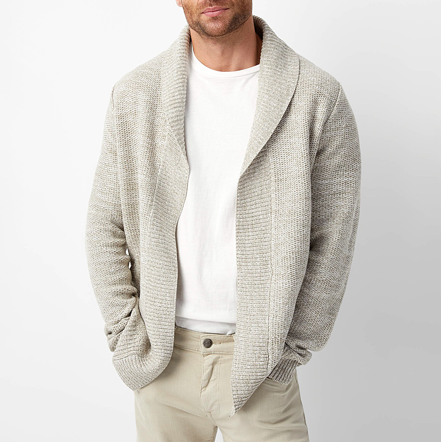 Deandre - Elegante Strickjacke aus Wolle für Männer