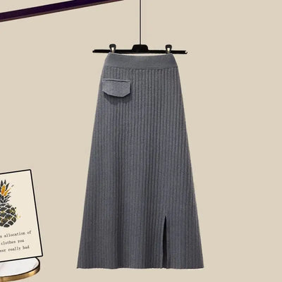 Mocarra | Gestricktes Set aus Rock und Top