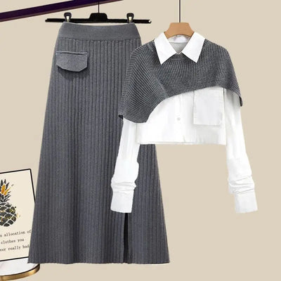 Mocarra | Gestricktes Set aus Rock und Top