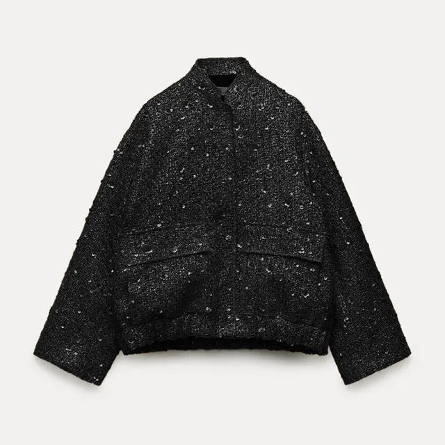 Mocarra | Glitzer-Pailletten-Blazer