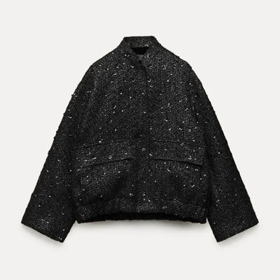 Mocarra | Glitzer-Pailletten-Blazer