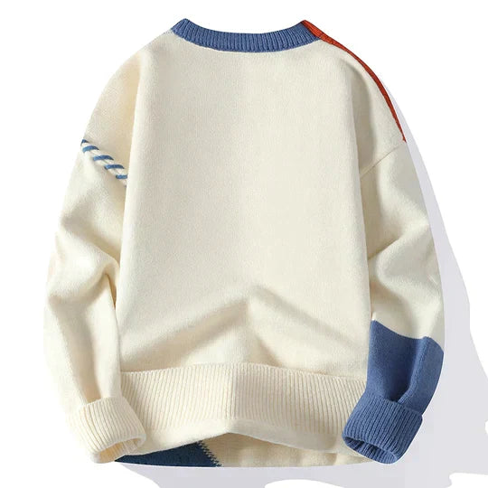 Mocarra | Rollkragenpullover im Patchwork-Design