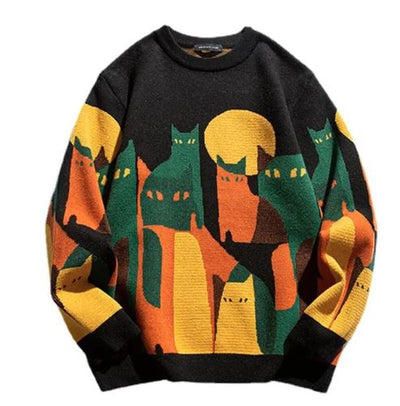 Mocarra | Unisex-Pullover mit Katzen