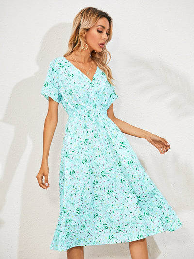 Marion - Elegantes Sommerkleid mit Blumendruck