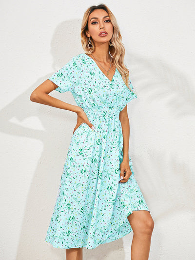 Marion - Elegantes Sommerkleid mit Blumendruck