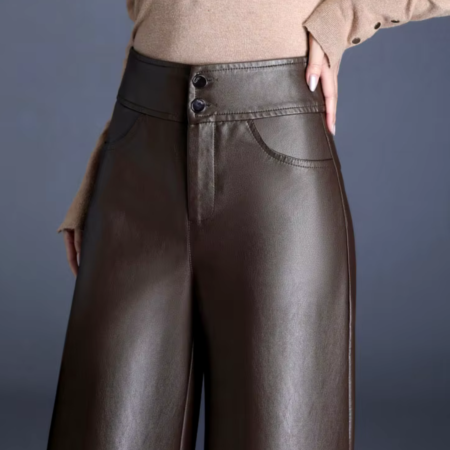 Damen Weite Lederhose in Premium Qualität