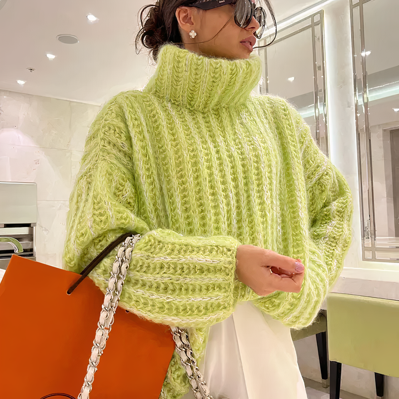 Gretchen - Flauschiger Strickpulli