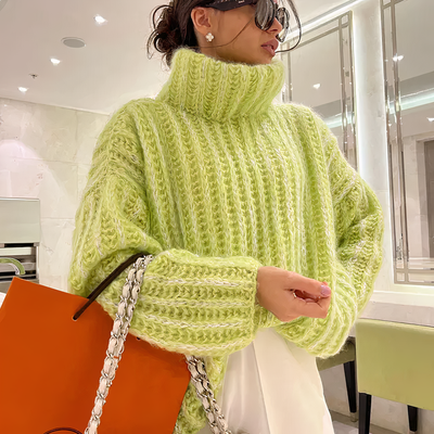 Gretchen - Flauschiger Strickpulli