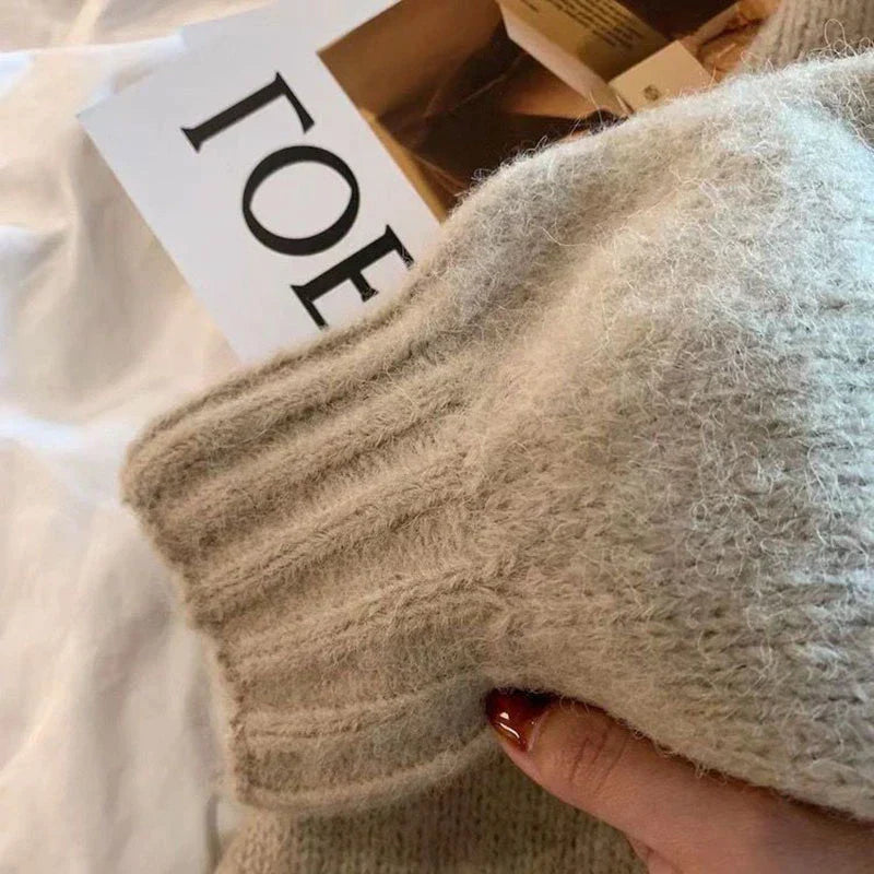 Teri - Warme dicke Strickjacke
