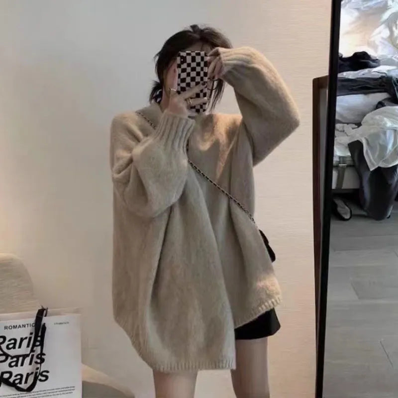 Teri - Warme dicke Strickjacke