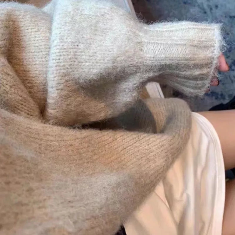 Teri - Warme dicke Strickjacke