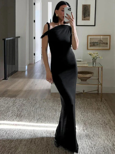 Mocarra | Asymmetrisches Twist-One-Shoulder-Minikleid